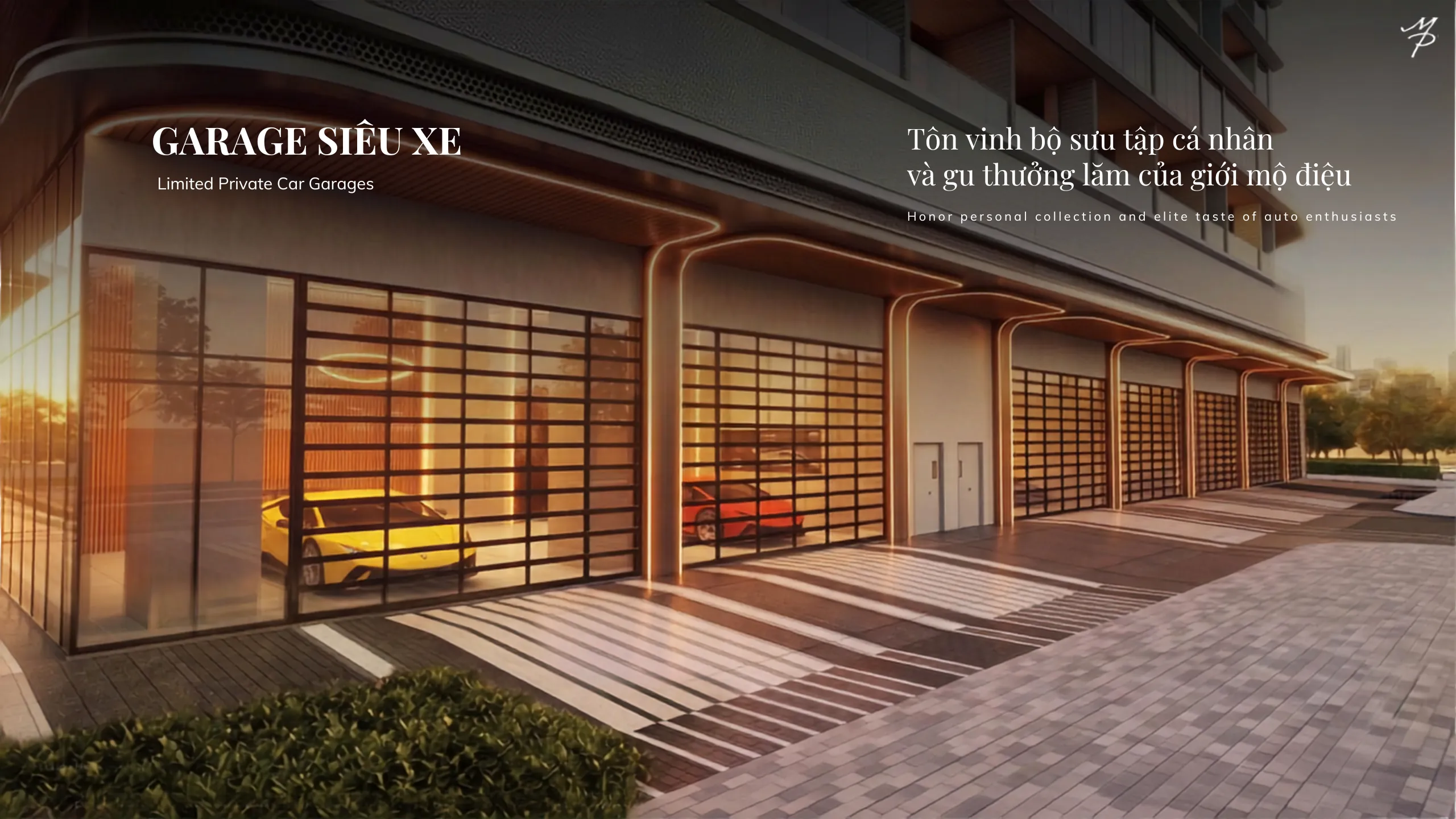 Garage siêu xe độc lập tại Maison Privée Tây Hồ