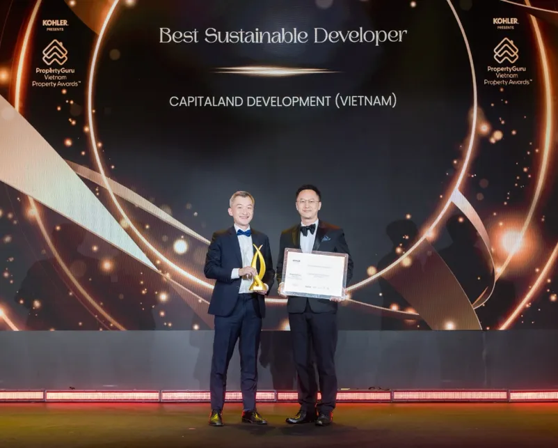 Ông Tan Tze Wooi, Tổng Giám đốc CLD Việt Nam, nhận giải Nhà phát triển bền vững xuất sắc PropertyGuru 2026