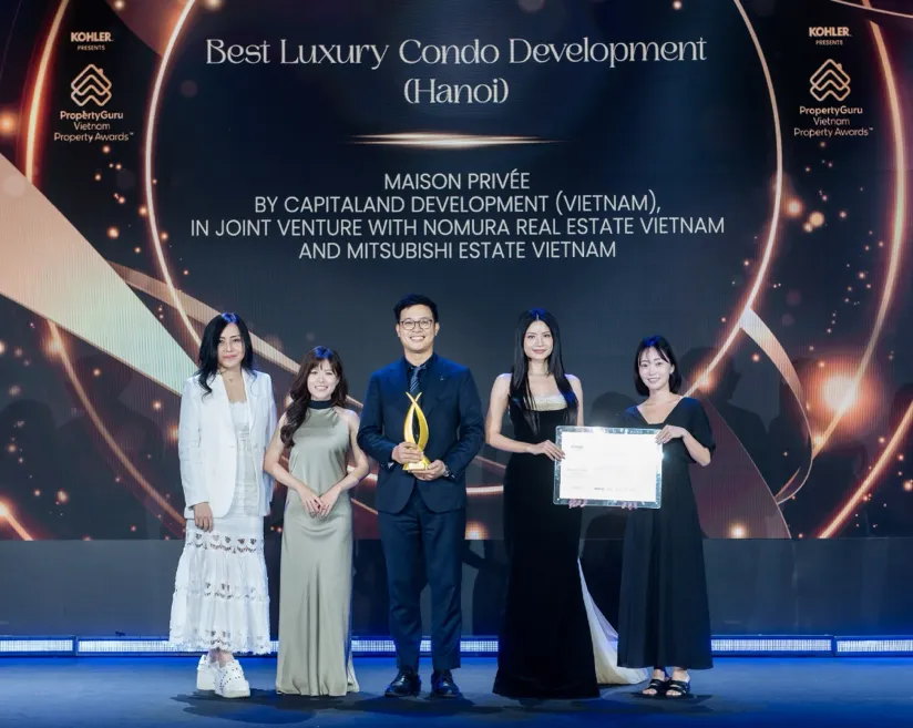 Maison Privée Tây Hồ nhận giải Dự án căn hộ hạng sang xuất sắc Hà Nội tại PropertyGuru Vietnam Property Awards 2026